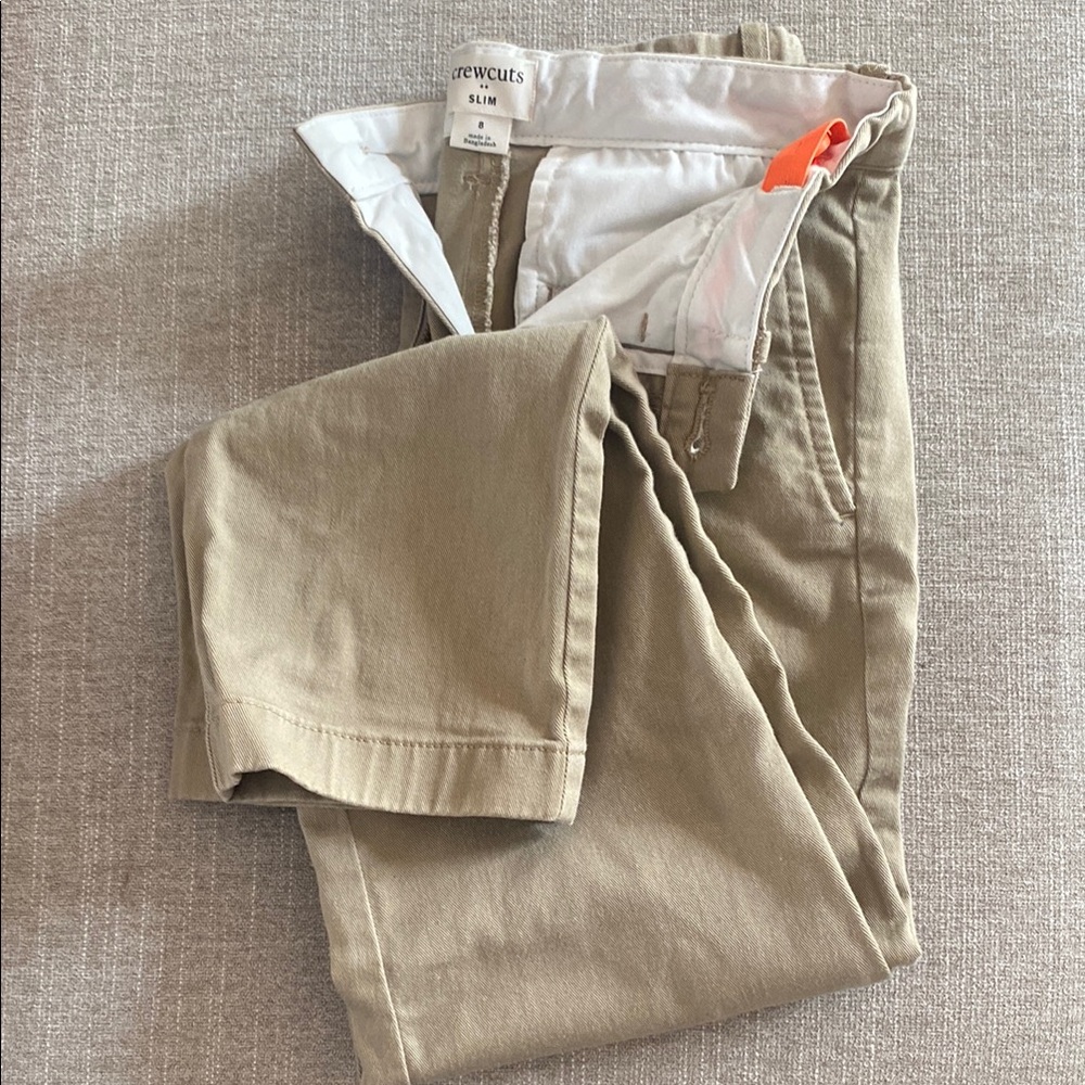 Crewcuts Tan Chinos Classic Cotton Twill